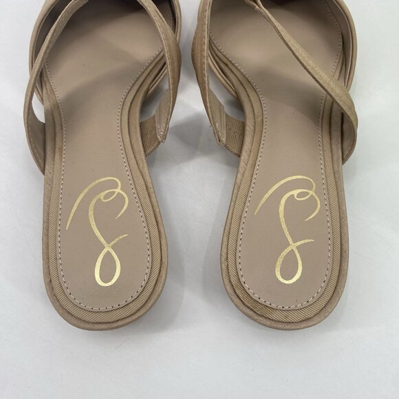 Sam Edelman Women's Size 6.5 Judie Ecru Silk Mules NIB - Picture 10 of 12